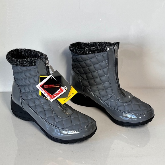 Khombu Shoes - Khombu Megan Waterproof Front-Zip Winter Boots
